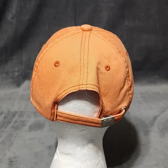 Lucky Brand 69 Orange Baseball Cap Hat Adj. Size Cotton Fairy Gypsy Whimsical - Picture 5 of 12